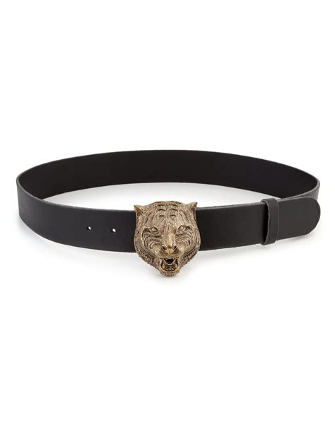 gucci belt with tiger head|Gucci tiger head leather belt.